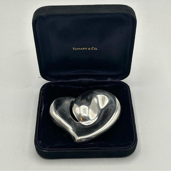 Tiffany & Co Elsa Peretti Lg. Heart Belt Buckle Sterling Silver 1978 Italy #682 - Picture 4 of 6